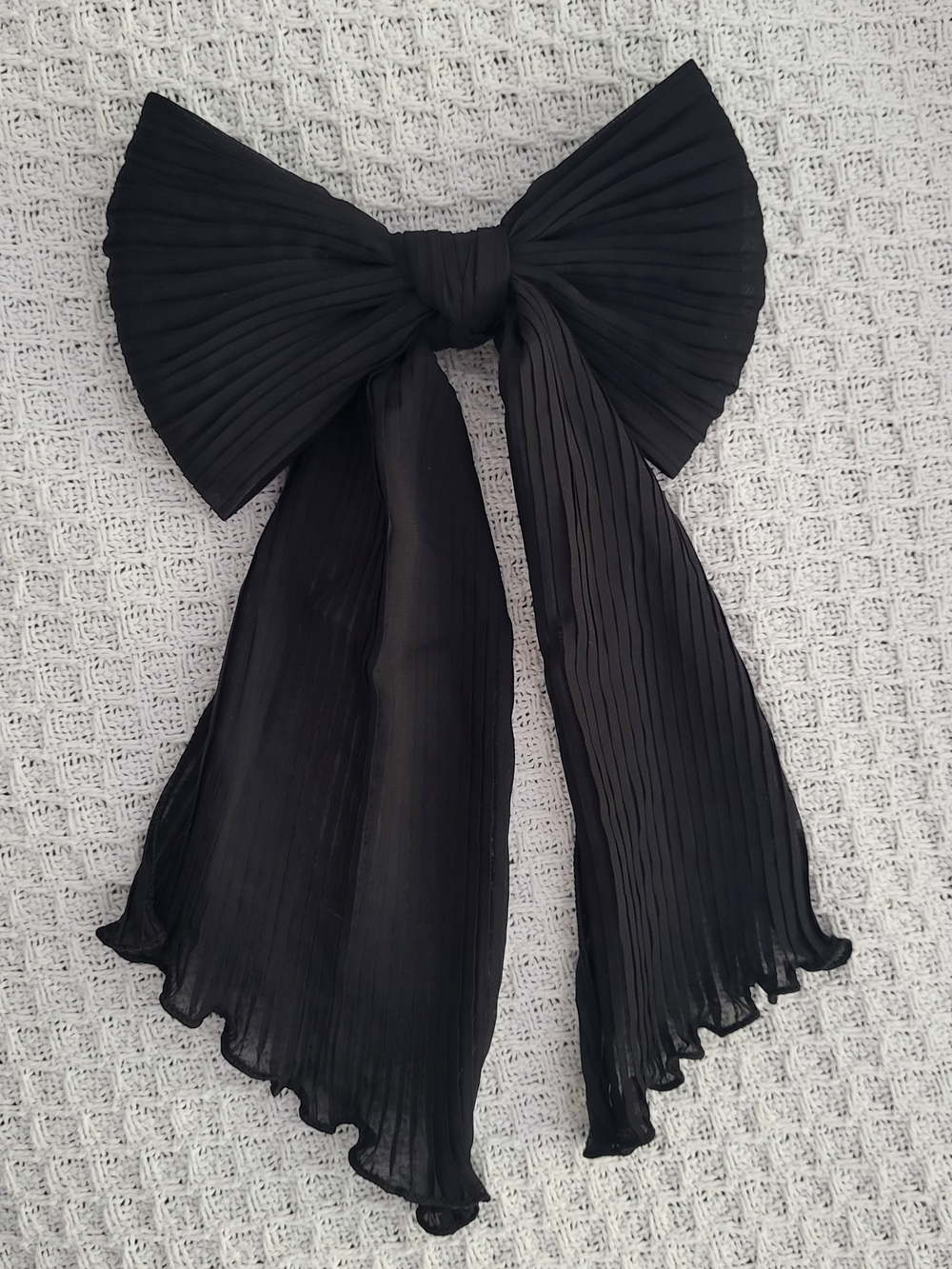 Black Bow Hair Clip